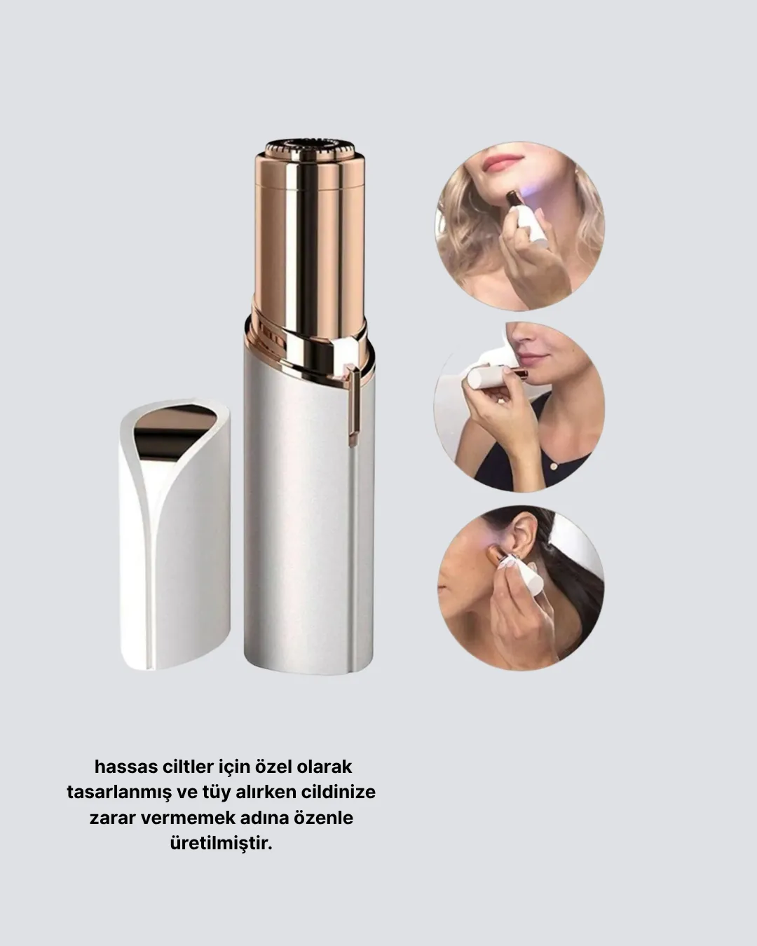 Hassas Ciltler İçin Yüz Epilatörü – Kaş ve Bıyık