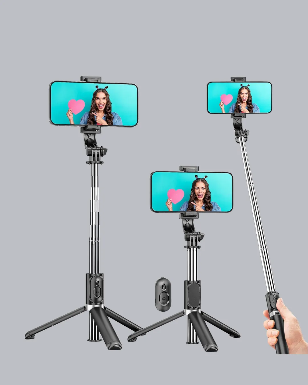 Bluetooth Selfie Çubuğu – Kablosuz, Hafif ve Yüksek Çözünürlüklü Çekim İçin