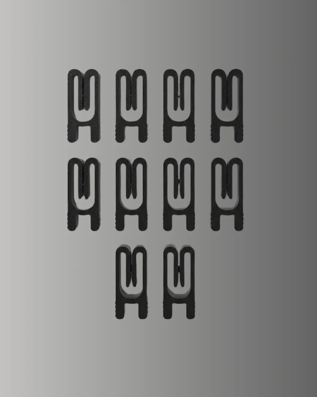 Poşet Kapatma Mandalı Hava Geçirmez Siyah 10 Adet Set