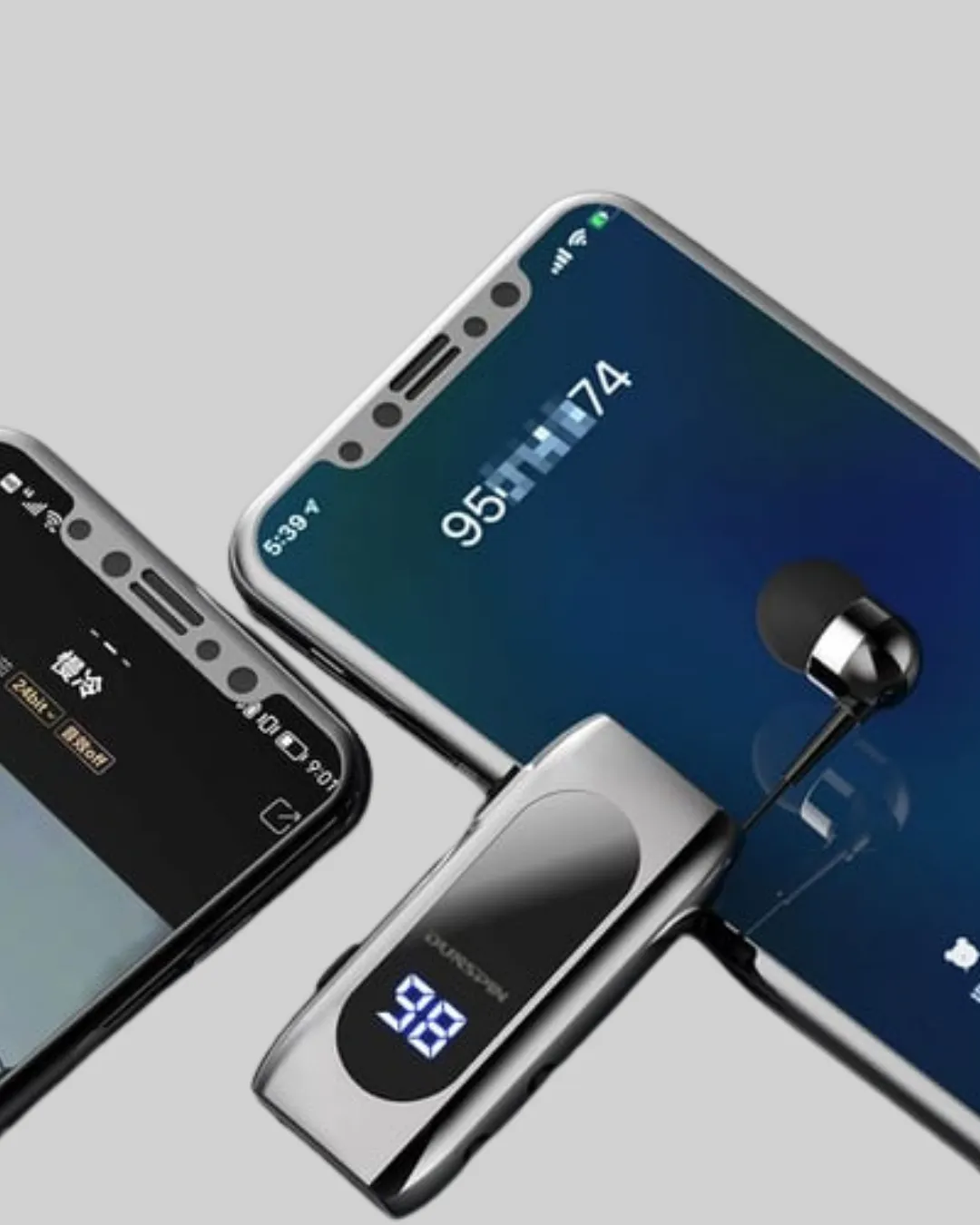 Dijital Göstergeli Bluetooth Kulaklık – Klipsli ve Şık Tasarım