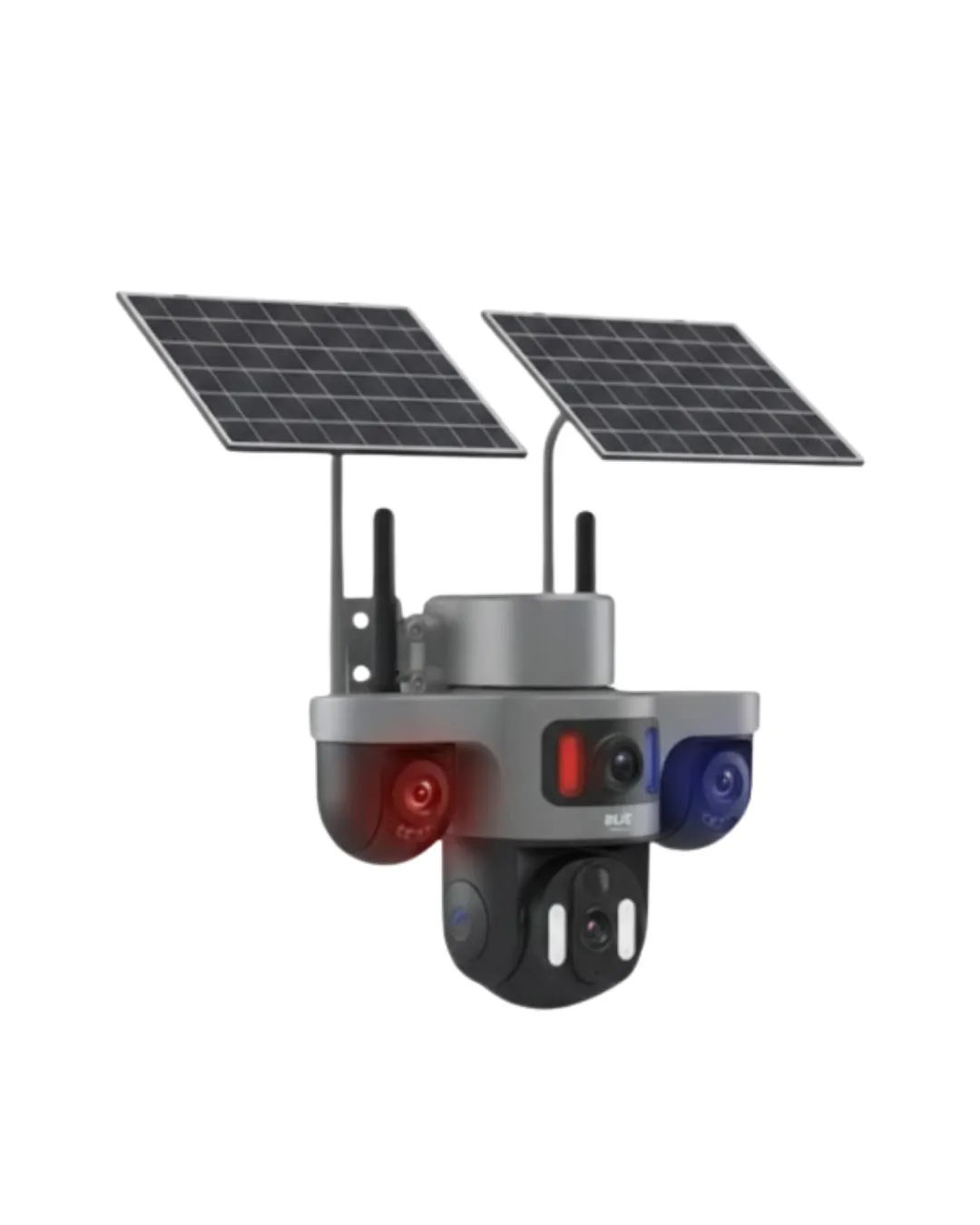 Çoklu Lensli 9MP Solar Güvenlik Kamerası 4G SIM Kart Destekli