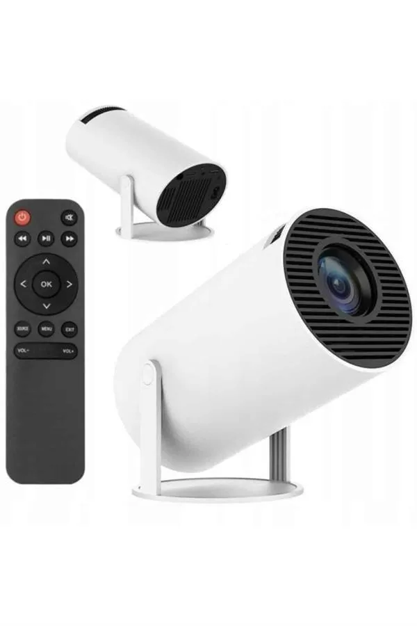 Sinema Projektörü Android HDMI USB WİFİ Ses Çıkışlı Ayaklı Projeksiyon Taşınabilir