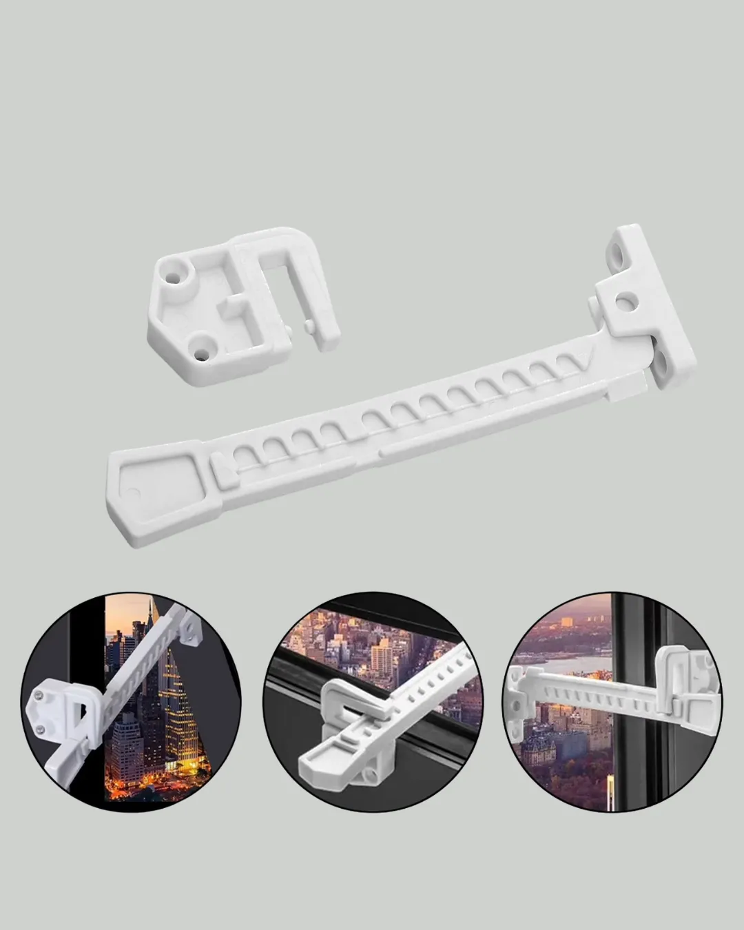 İçe Açılan Camlar İçin Emniyet Kilidi Seti 3’lü