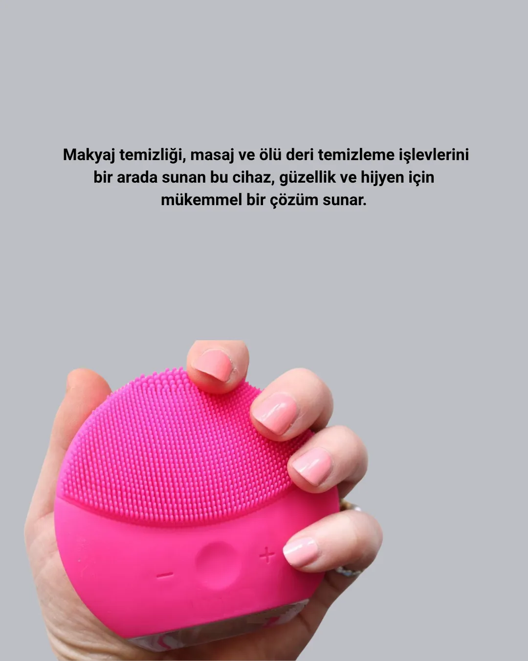 3 Fonksiyonlu Yüz Temizleme ve Masaj Cihazı – Su Geçirmez, Şarjlı, Ölü Deri Temizleyici ve Cilt Yenileyici