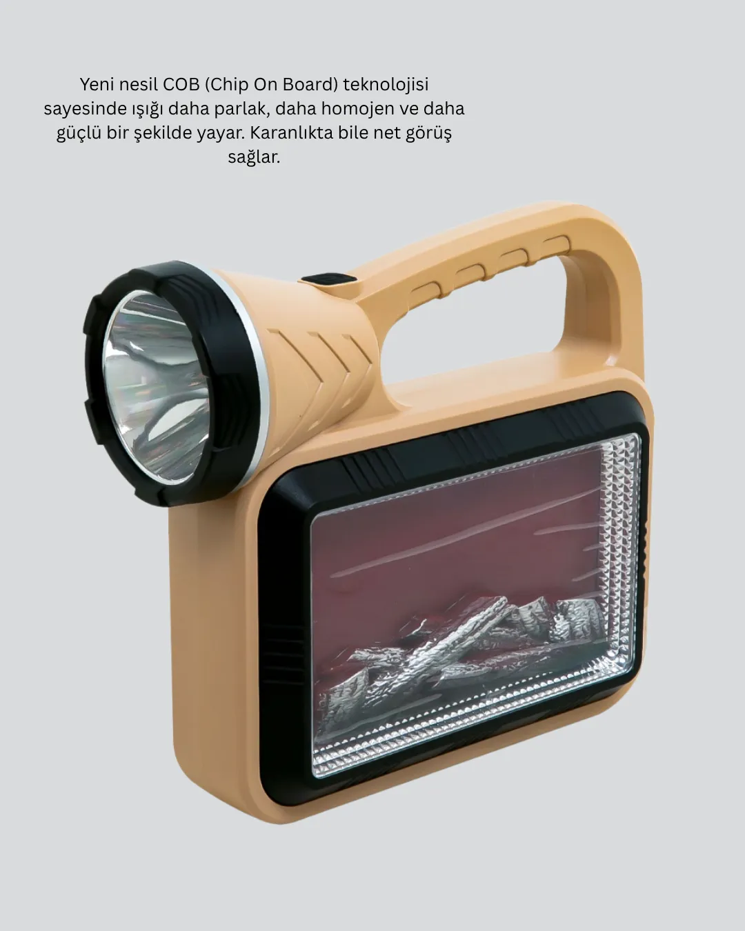 Solar COB Alev Efektli Lamba – Güneş Enerjili, Suya Dayanıklı, Taşınabilir