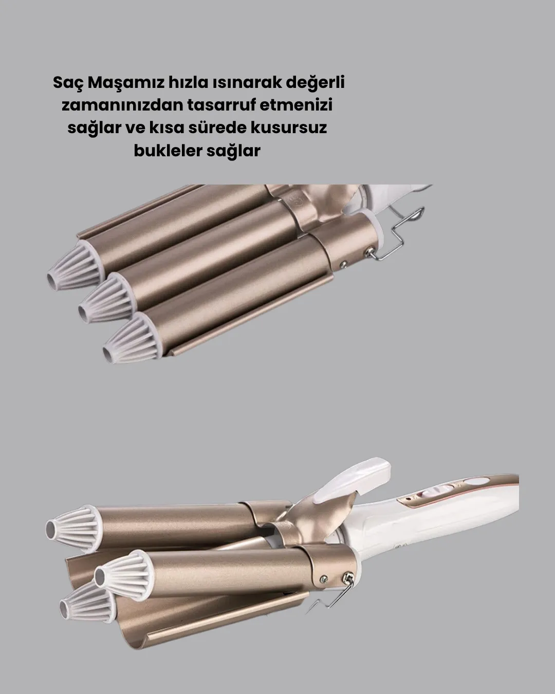 Profesyonel Kullanıma Uygun Bukle Maşası