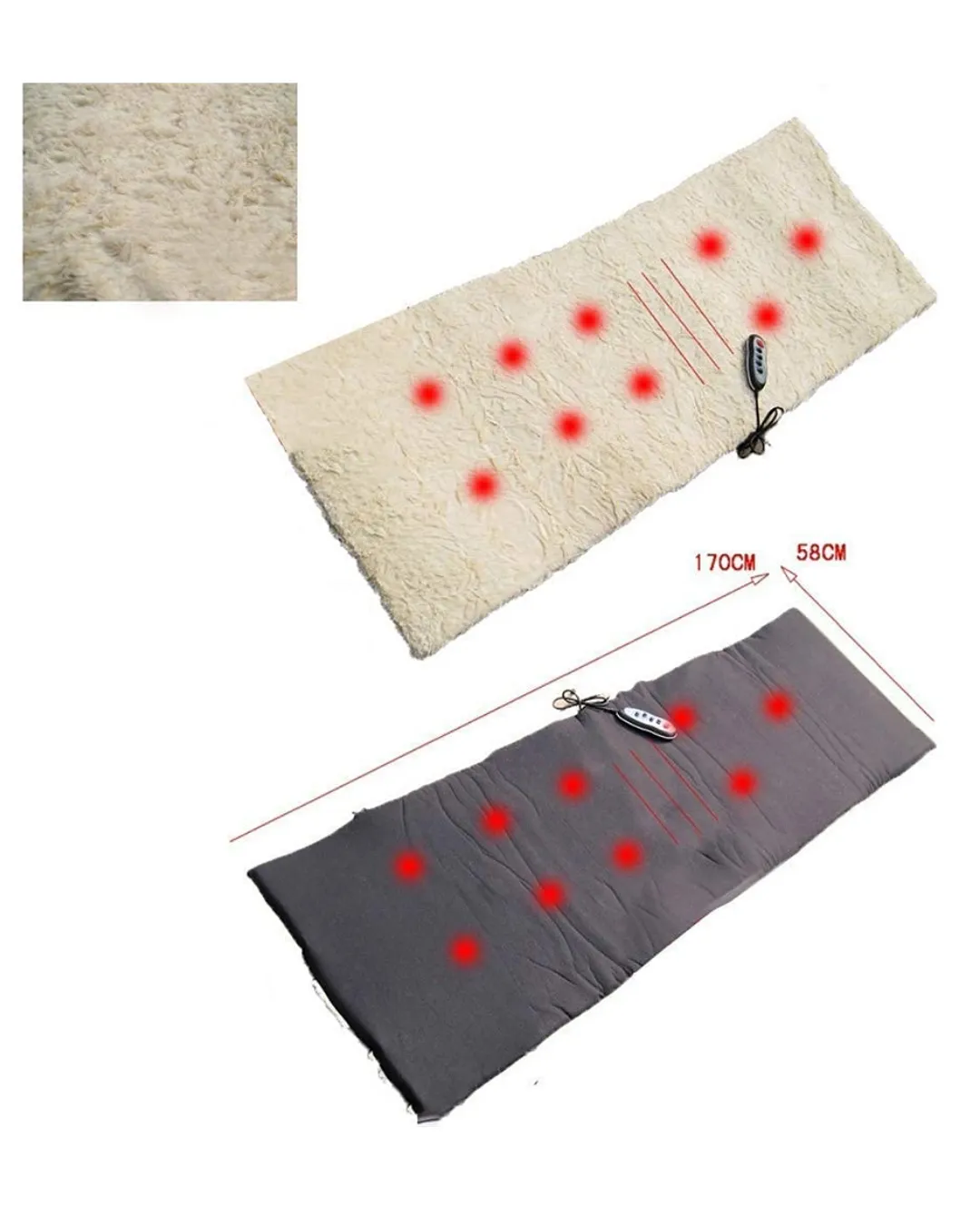 Ev Tipi Masaj Yatağı Titreşimli Isıtmalı Konfor