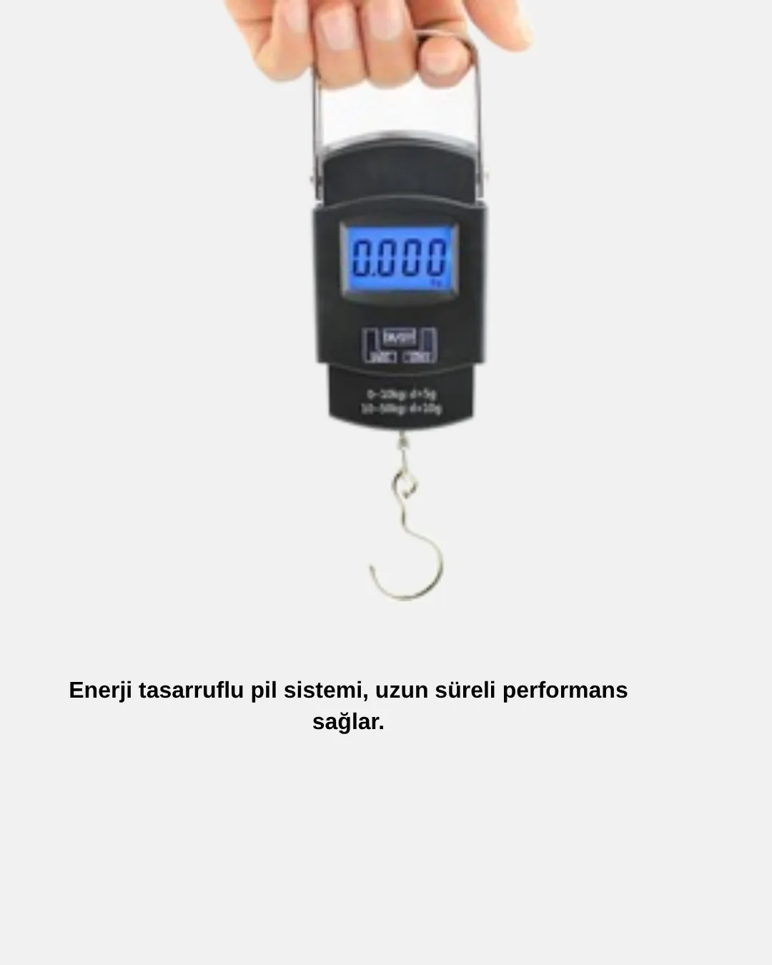 Dijital El Kantarı – 50 Kg Taşıma Kapasiteli, Taşınabilir Hassas Tartı