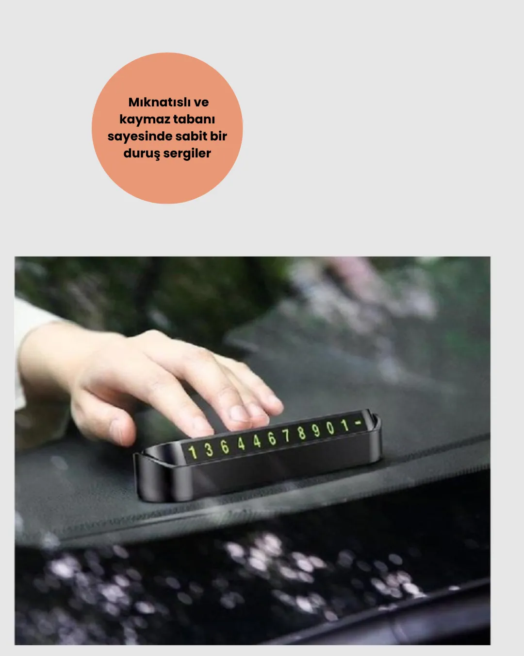 Şık ve İşlevsel Fosforlu Araç Numaratörü – Kolay Kullanım, Yüksek Görünürlük