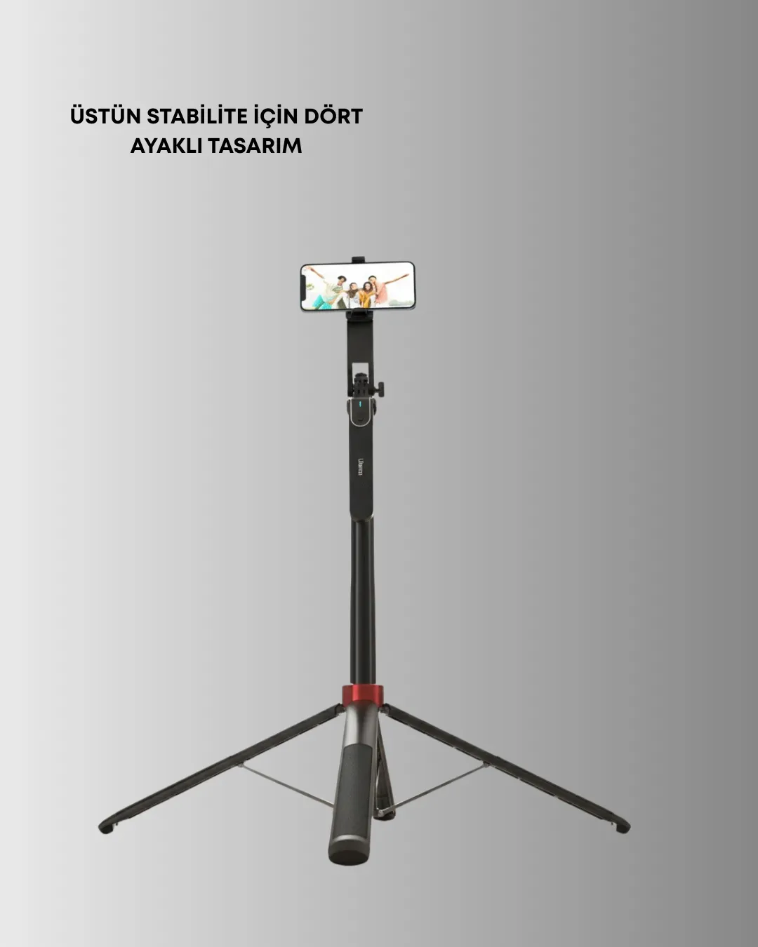 Tripodlu Selfie Çubuğu Uzaktan Kumandalı Canlı Yayın Uyumlu