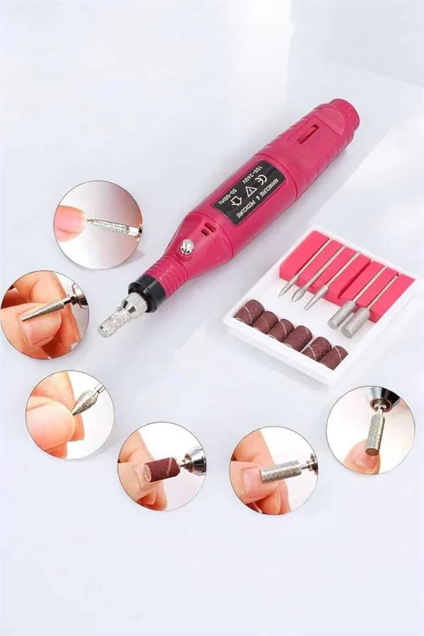 Nasır Temizleyici Manikür Pedikür Seti Elektrikli USB Girişli