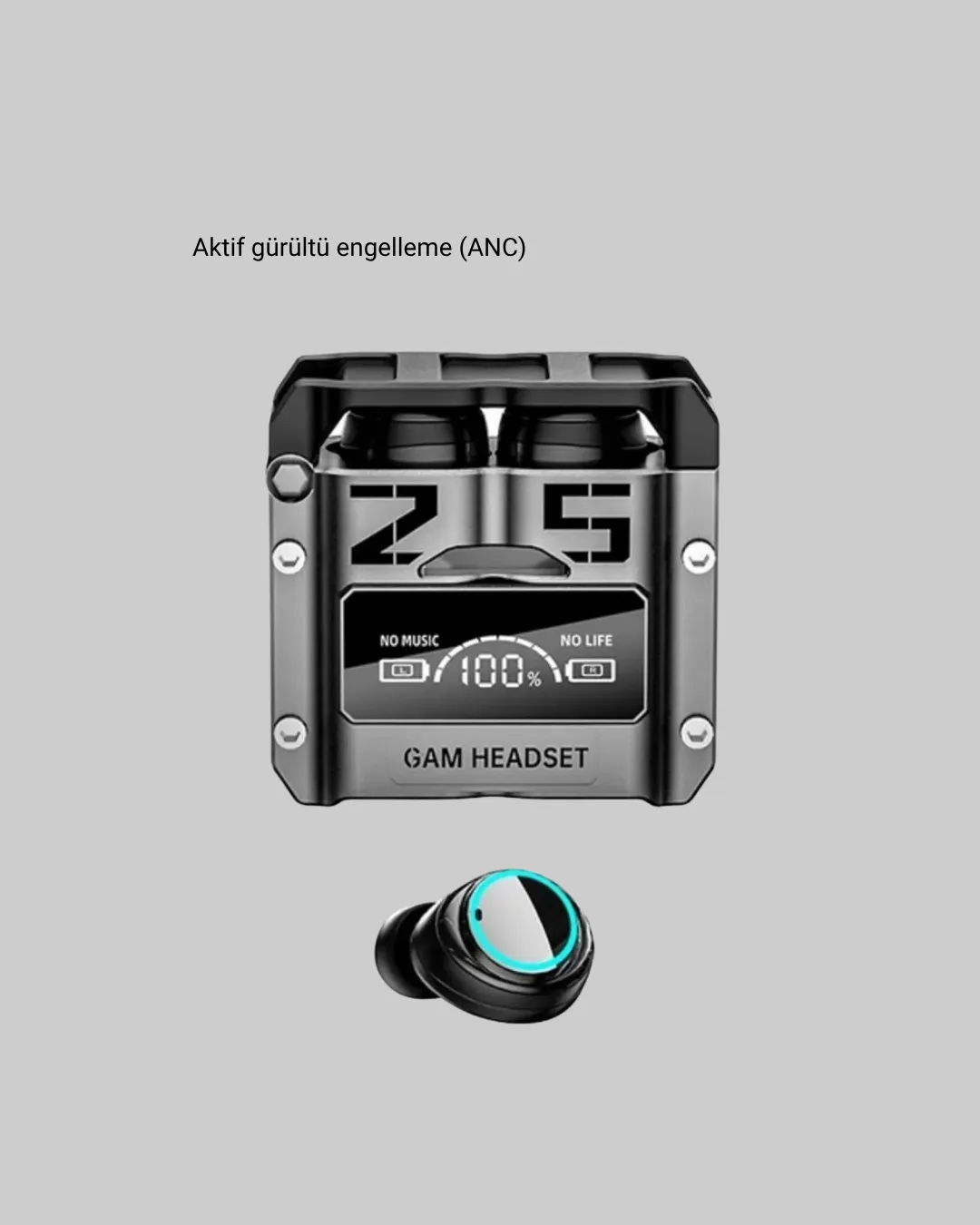 Gürültü Engelleyici Kablosuz Bluetooth Kulaklık – Oyun ve Müzik İçin Profesyonel Ses