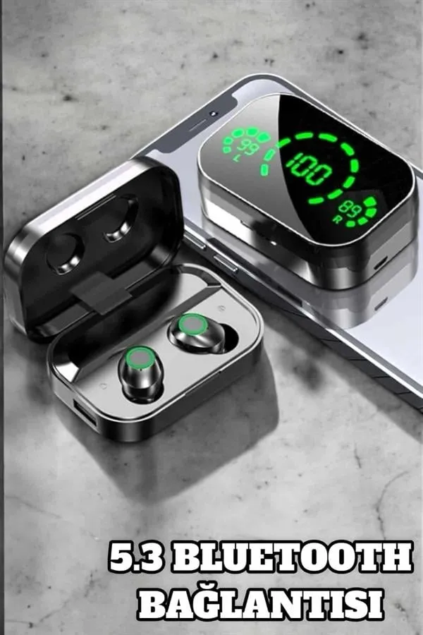 Bluetooth Kulaklık Çift Telefon Desteği ve Suya Dayanıklı Powerbankli