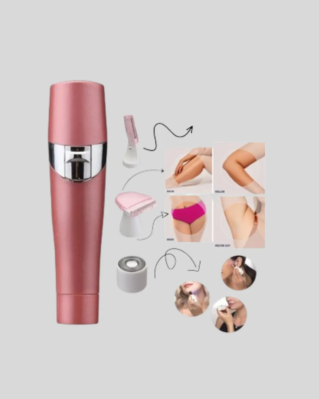 Evde Kolay Epilasyon İçin Taşınabilir Tüy Alma Cihazı