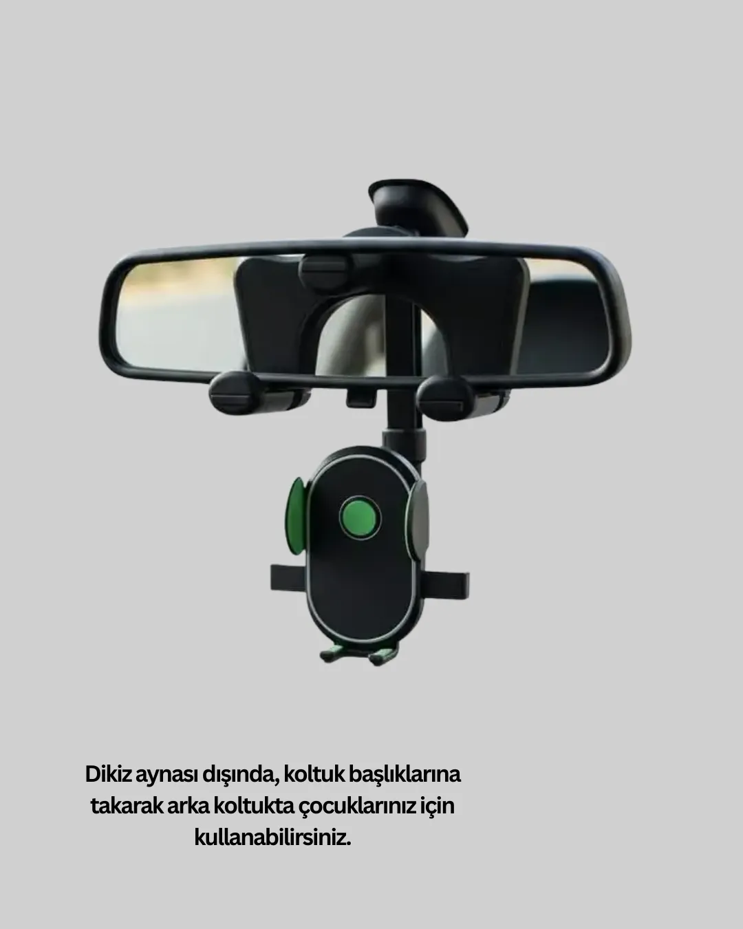 Dikiz Aynasına Takılan Telefon Tutucu Ayarlanabilir Çok Yönlü Araç Aksesuarı