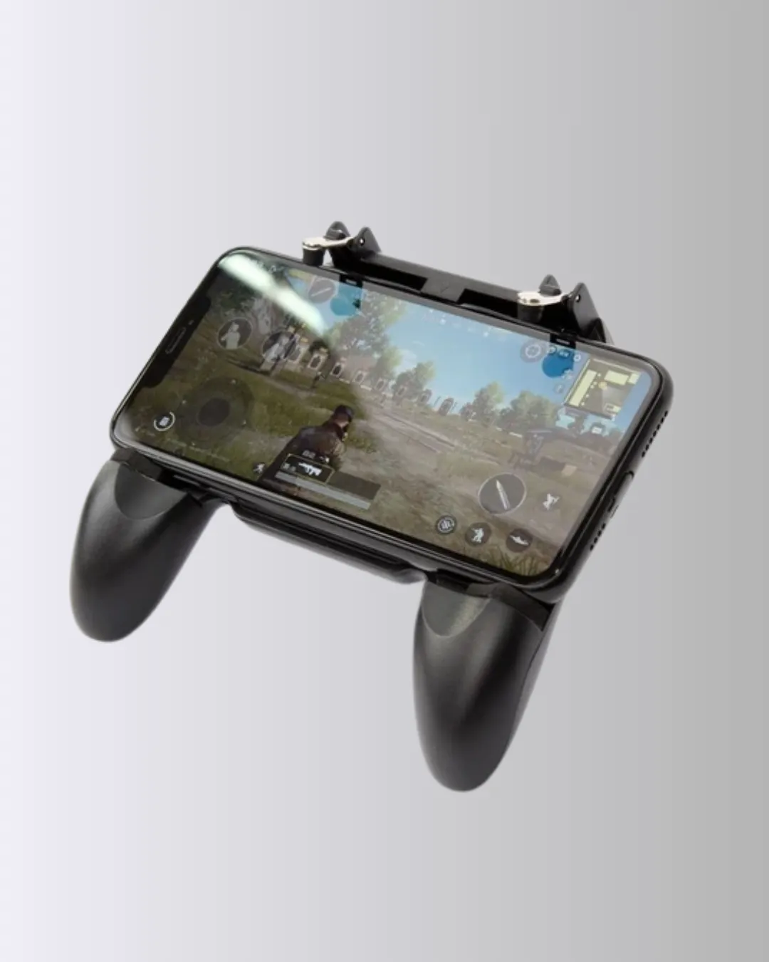 Joystick ve Parmak Tetikleyicili Mobil Oyun Gamepad Tutucu