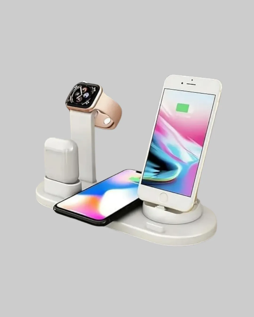 iPhone, AirPods ve Akıllı Saat Uyumlu Çoklu Şarj Cihazı