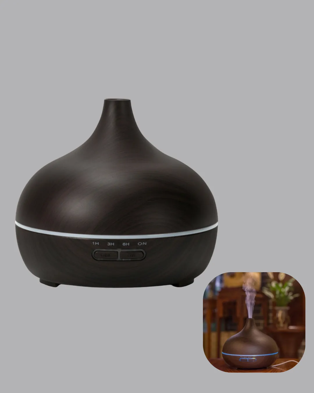 Aromaterapi Difüzörü 550 ml Ultrasonik Nemlendirici Otomatik Kapanma Özellikli