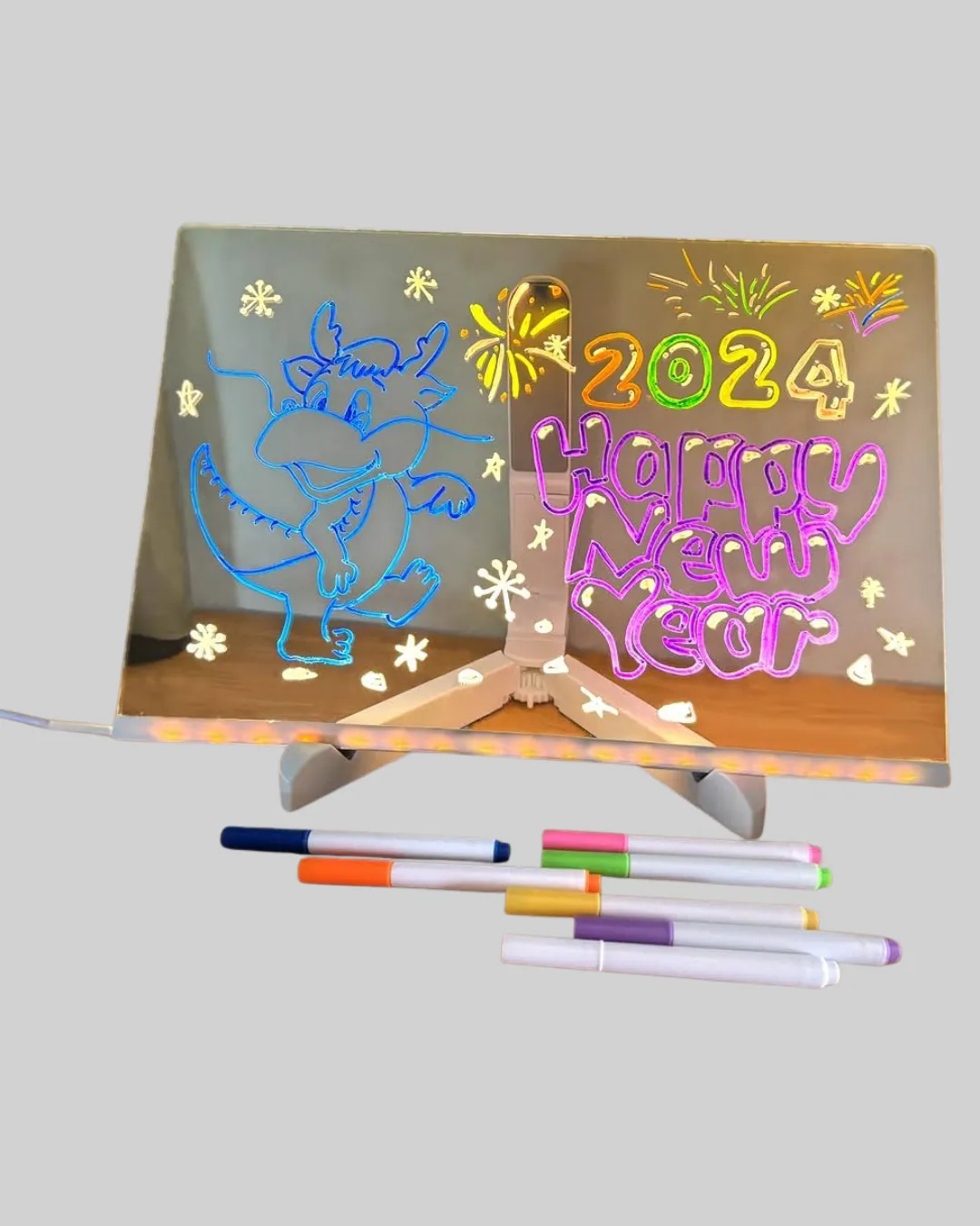 USB Bağlantılı LED Akrilik Çizim ve Not Tahtası