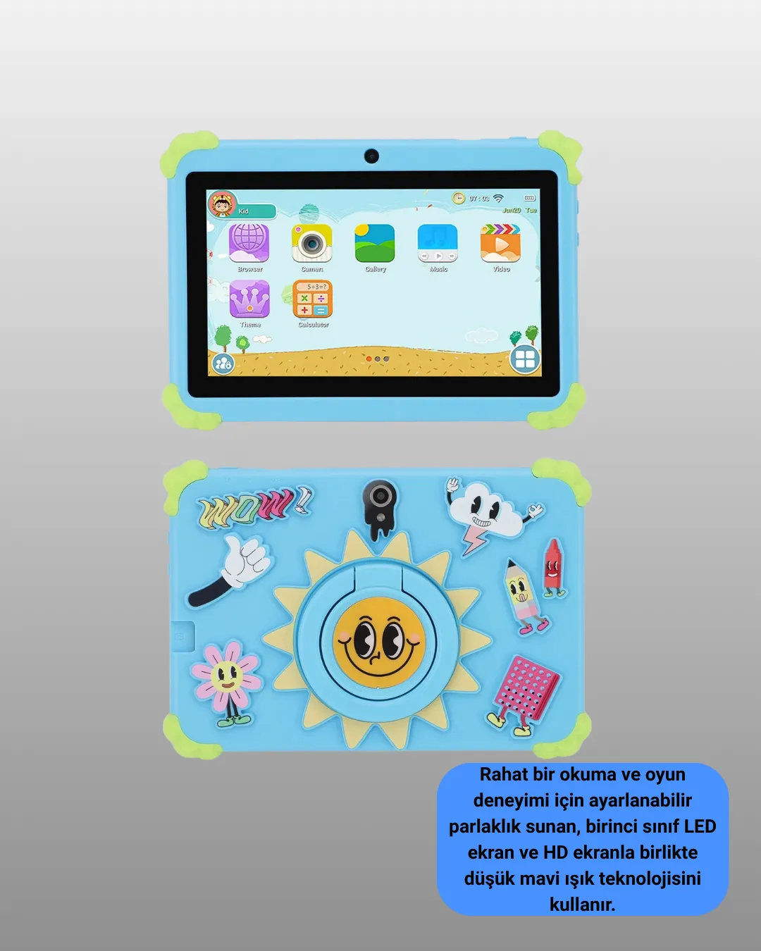 Çok Amaçlı 7 İnç Tablet Video Oyun ve Eğitim İçin İdeal