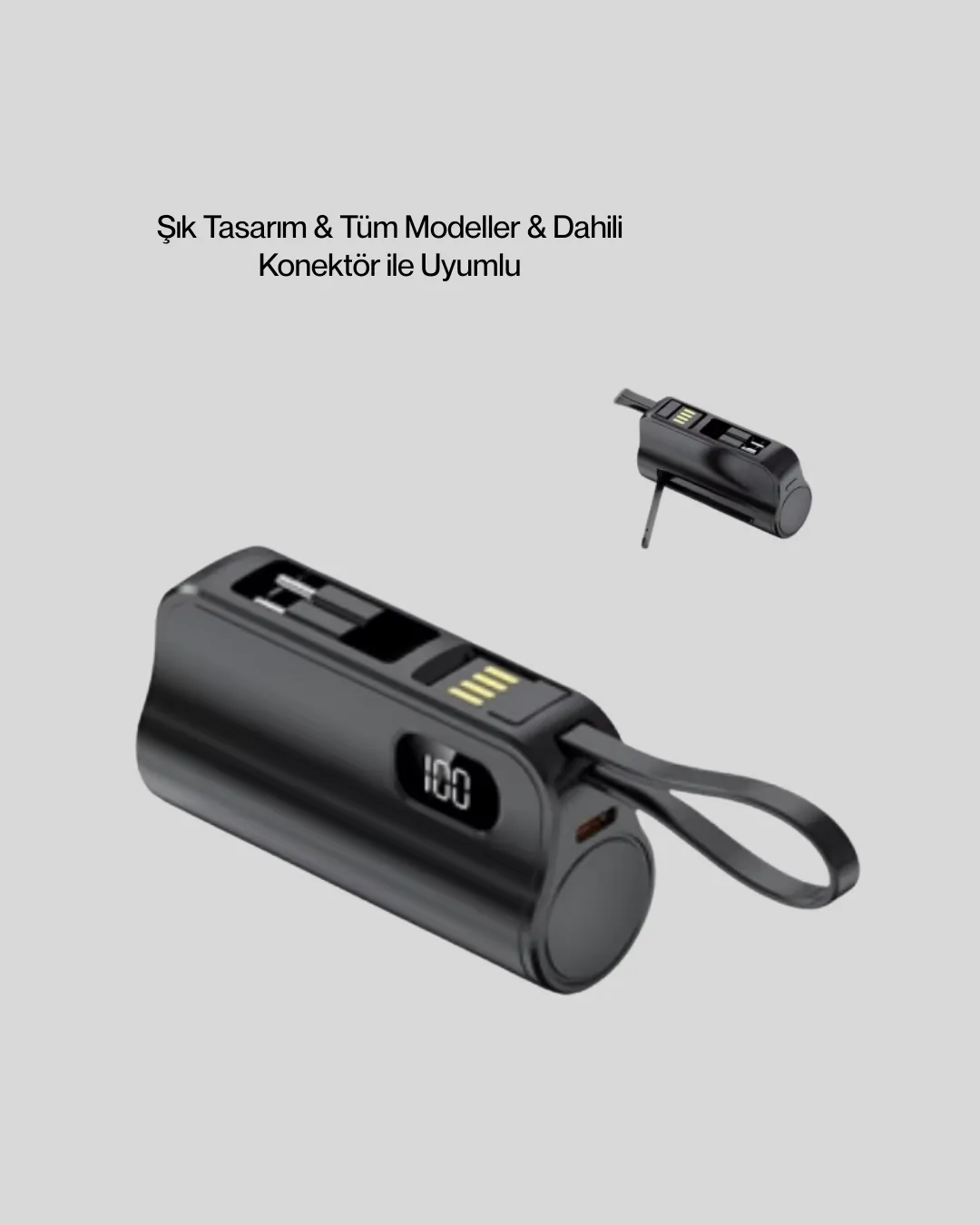 LED Göstergeli 2000mAh Cep Tipi Hızlı Şarj Powerbank