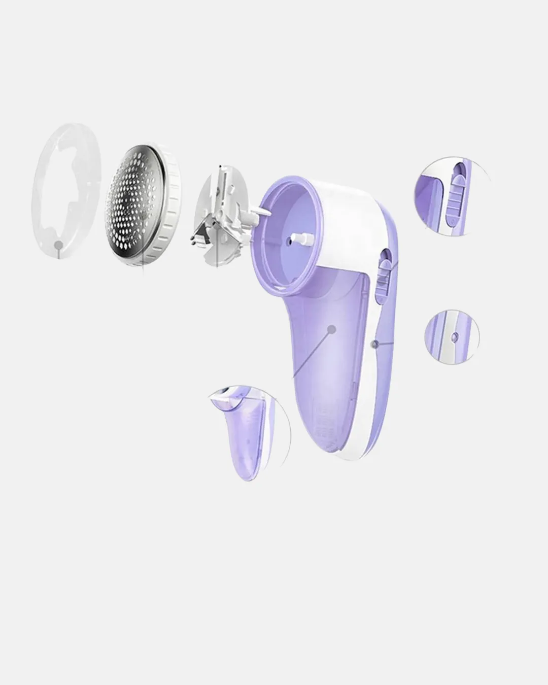 USB Şarjlı Tiftik Temizleyici – Kolay Temizlenen Hazne ve Bıçak, Taşınabilir