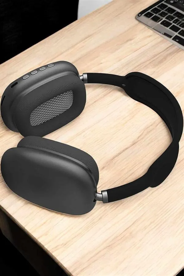 P9 Plus Kulaklık Siyah Bluetooth Bağlantılı Kulak Üstü Kablosuz
