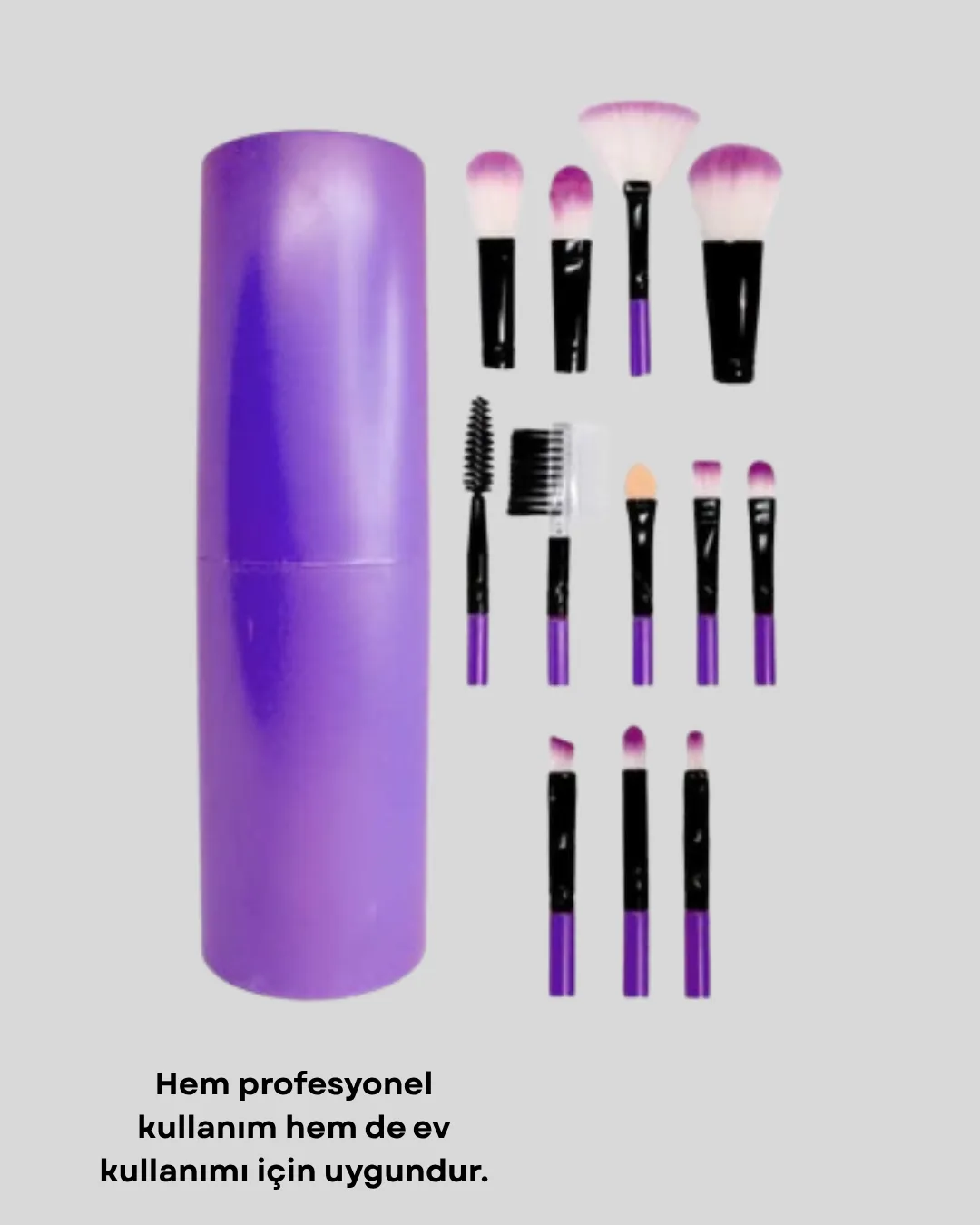 12 Parça Makyaj Fırça Seti – Profesyonel ve Günlük Kullanıma Uygun