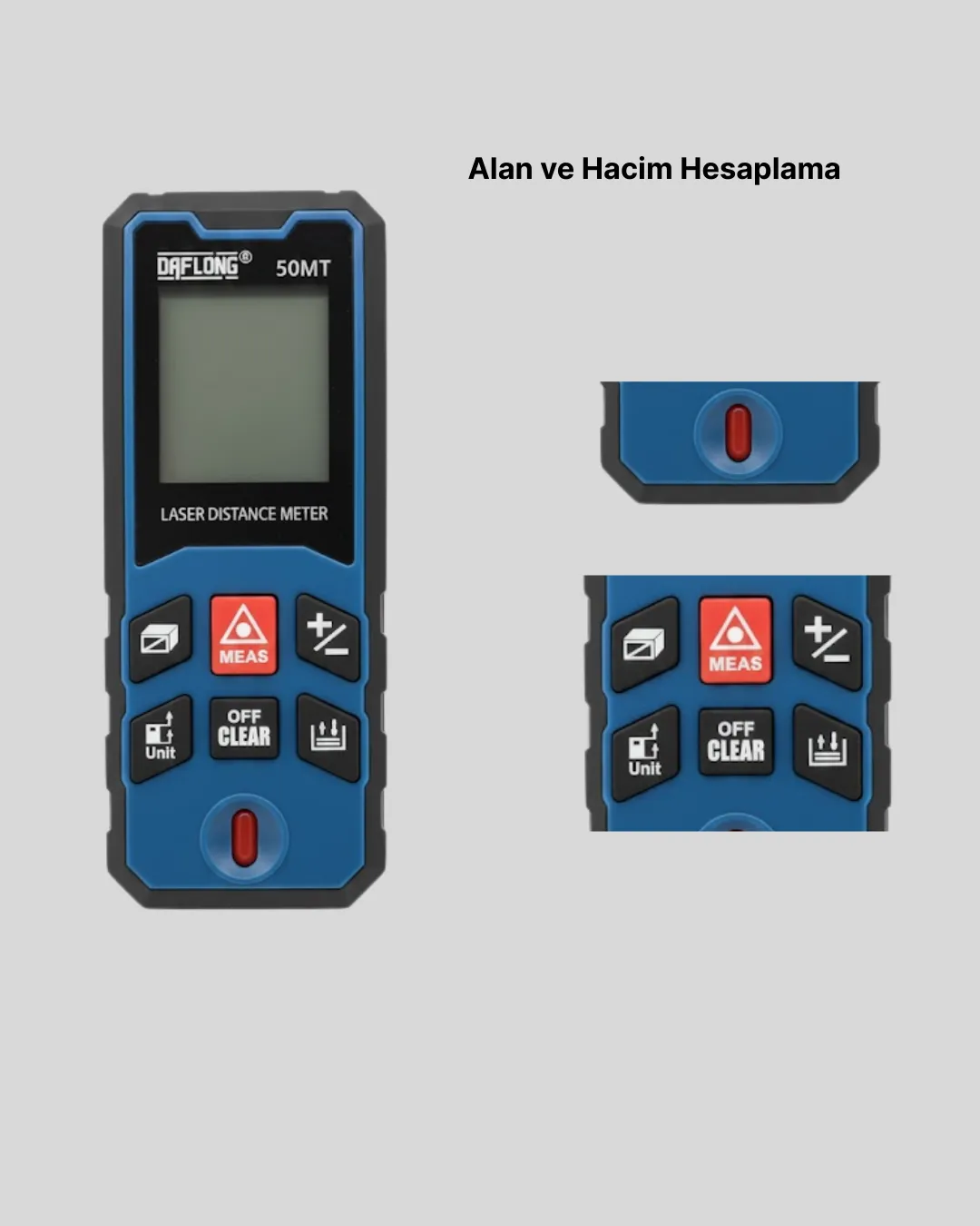 Lazer Metre 50 MT Hassas ve Hızlı Ölçüm Özellikli