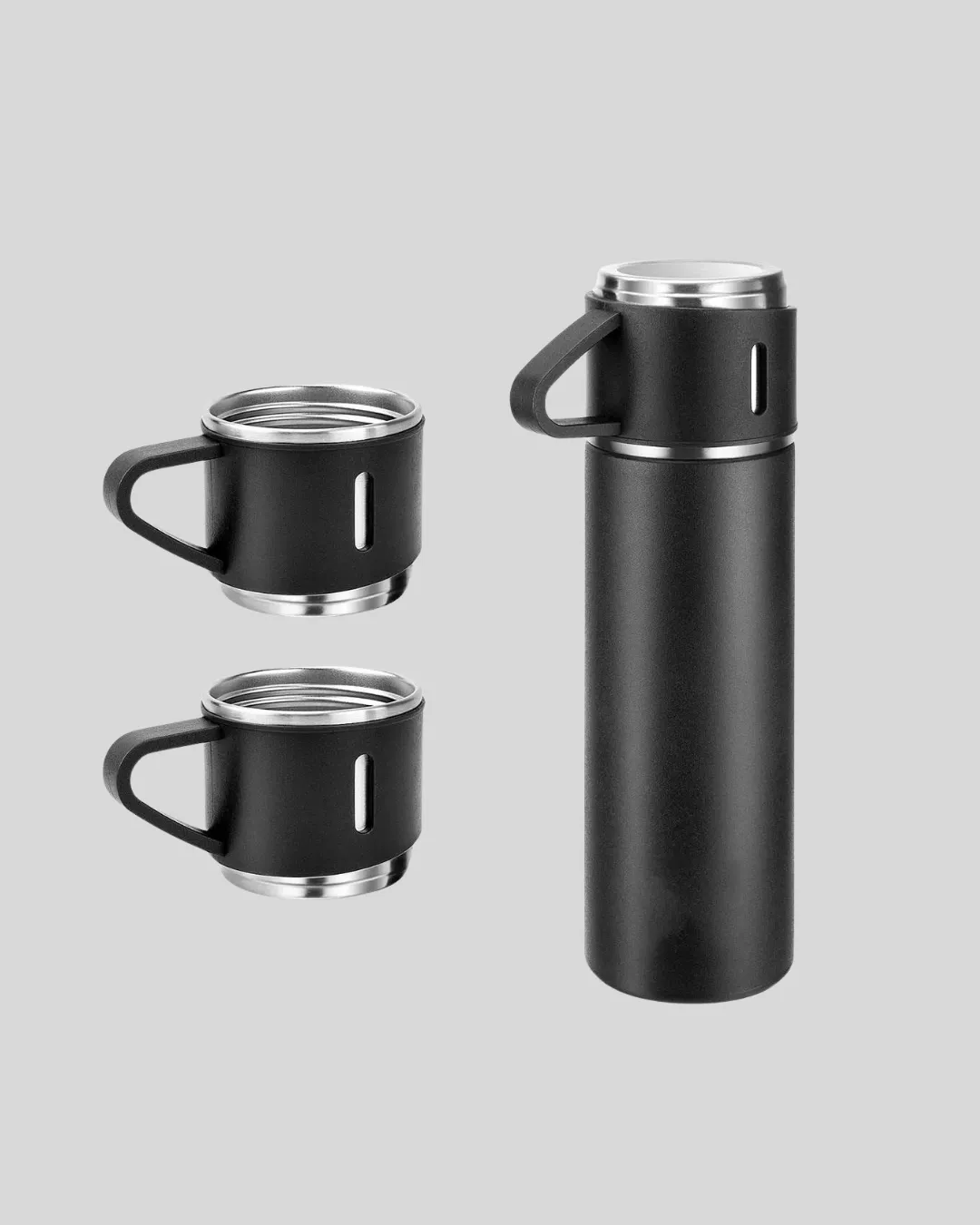 500 ml Paslanmaz Çelik Termos Seti – Sızdırmaz, Vakumlu, Isı Koruma Özellikli, Taşınabilir Termos