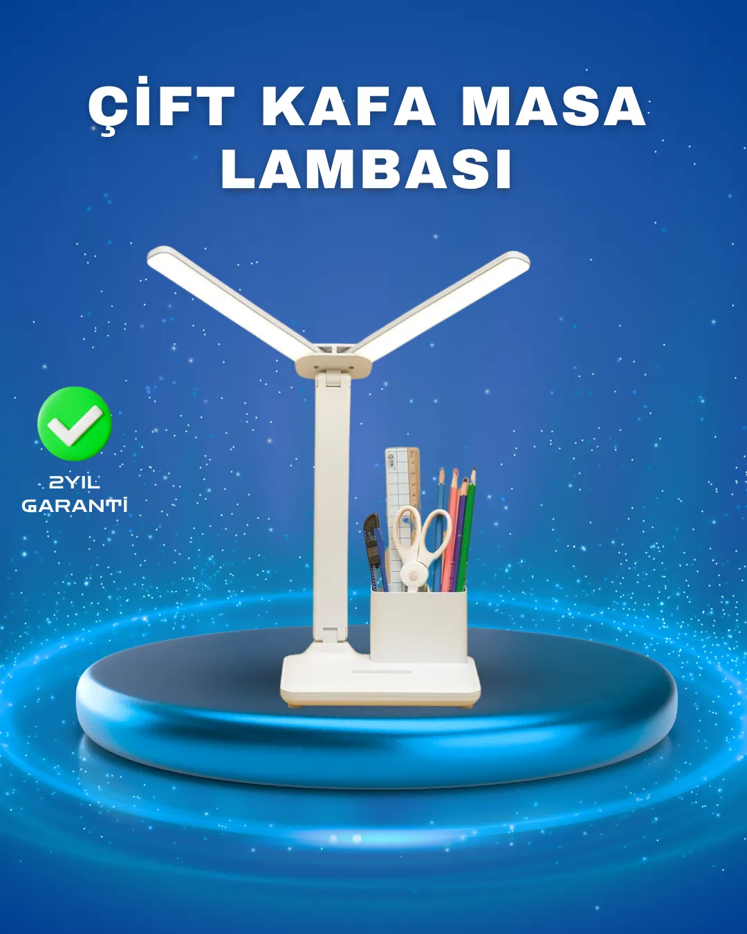 3’ü 1 Arada Çok Amaçlı Masa Lambası | Göz Yormayan Işık, Organizer Tasarım