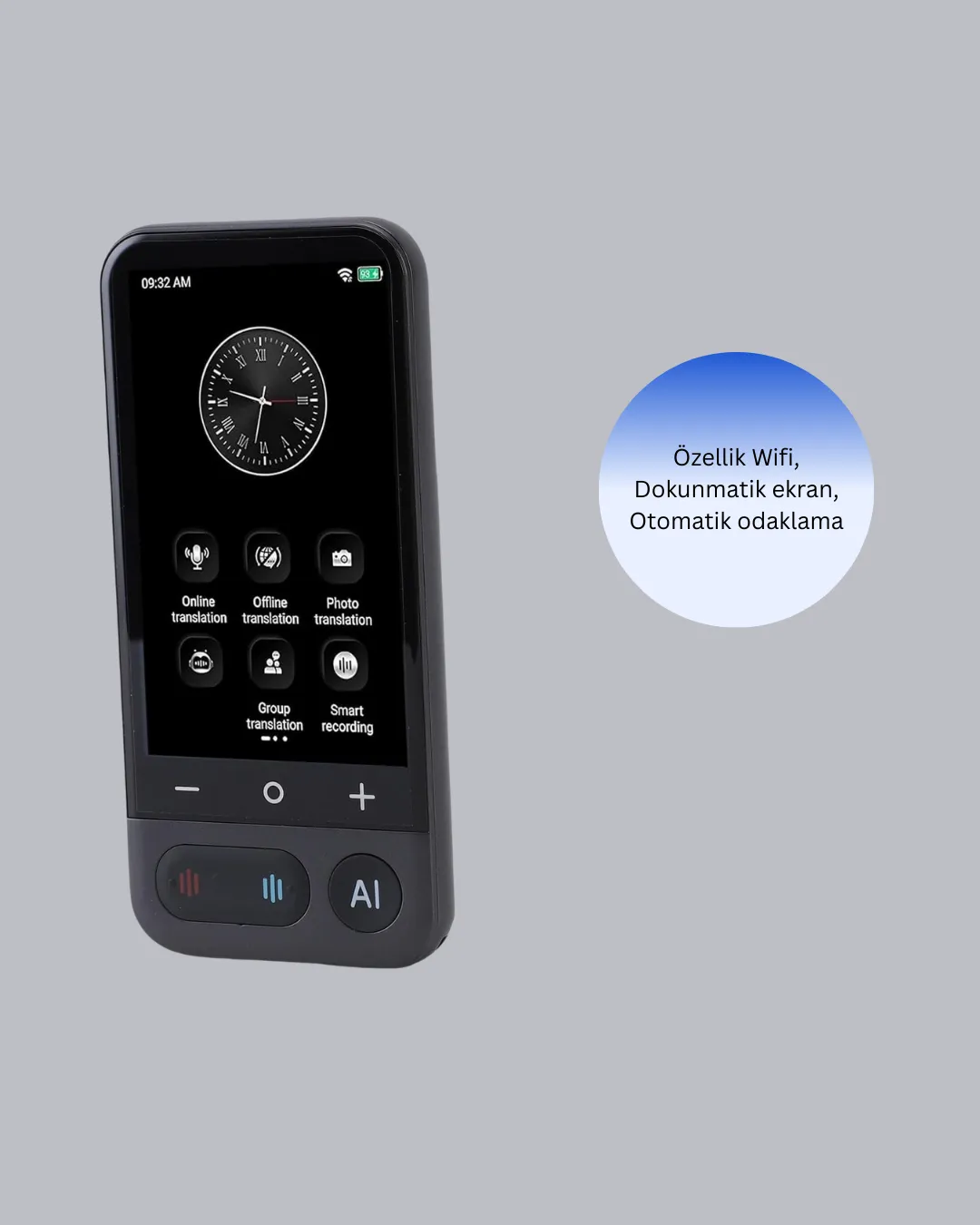 4.0 İnç Dokunmatik Ekranlı Akıllı Çeviri Cihazı