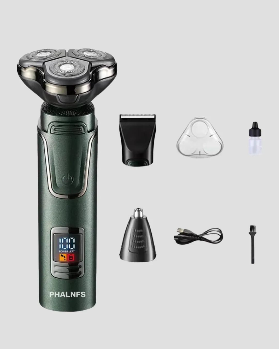 Şarjlı ve Kablosuz 3 Başlıklı Profesyonel Bakım Seti – Saç, Sakal, Burun ve Kulak Düzeltici