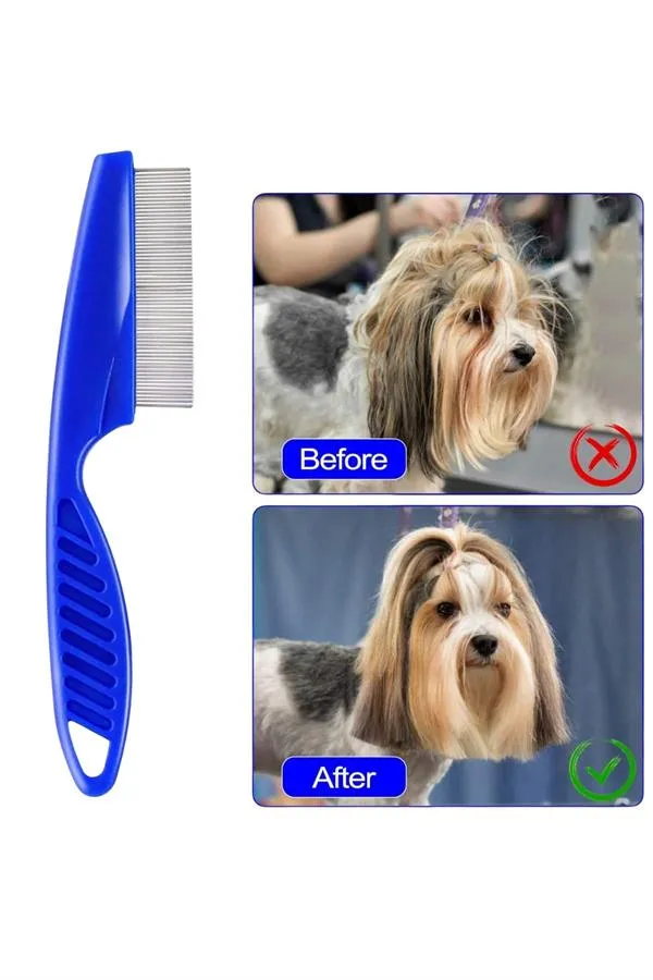 4'lü Bit Evcil Hayvan Tarak Seti Kedi Köpek Bit Tarak Seti Pire Tarağı