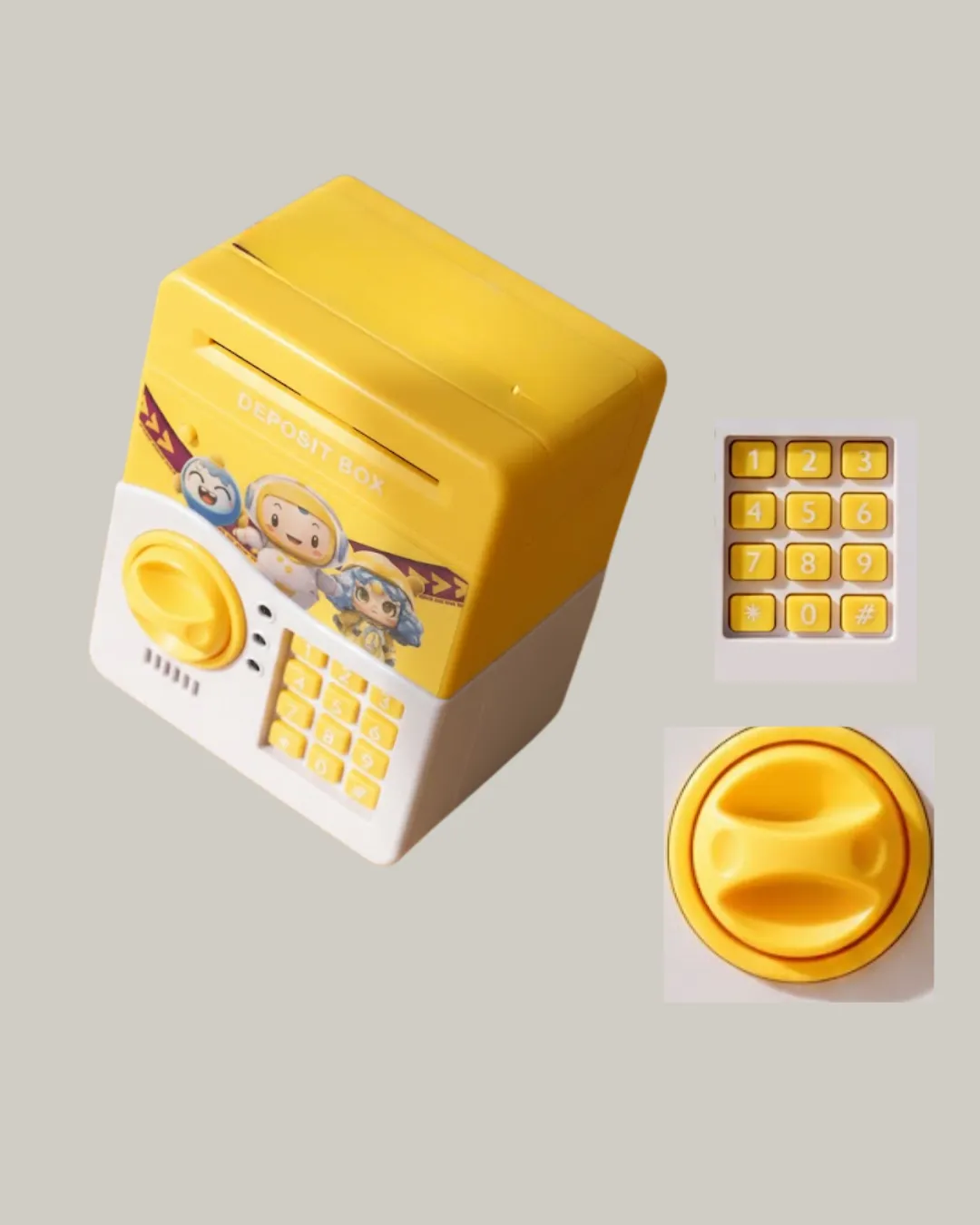 ATM Tasarımlı Sarı Işıklı Sesli Elektronik Kumbara
