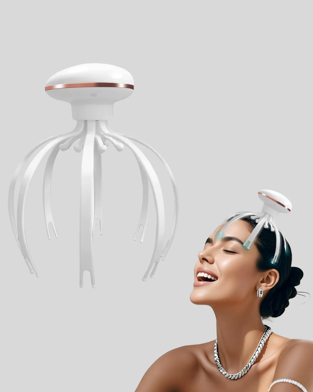 Kablosuz Kafa ve Boyun Masaj Aleti Akıllı Kapanmalı Derin Rahatlama