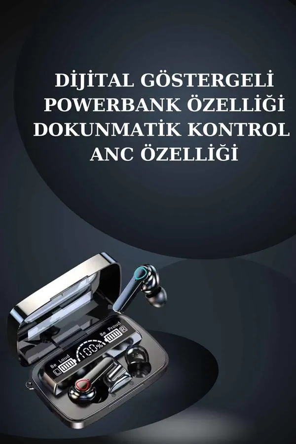 Kulak İçi Kablosuz Bluetooth Kulaklık ve NFC ve GPS Özellikli Akıllı Saat Alarm ve Titreşim