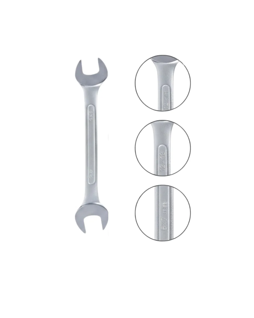 Farklı Ölçülerde Kombine Açık Ağız Anahtar Takımı