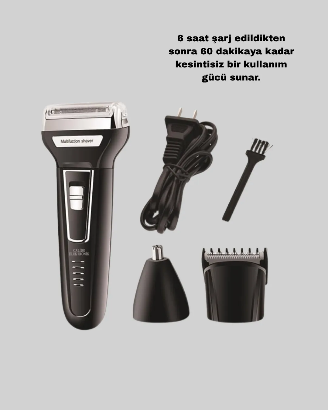 İnsua 3 Başlıklı Profesyonel Tıraş Makinesi – Sıfır Kesim, Hassas Başlık, Güçlü Motor