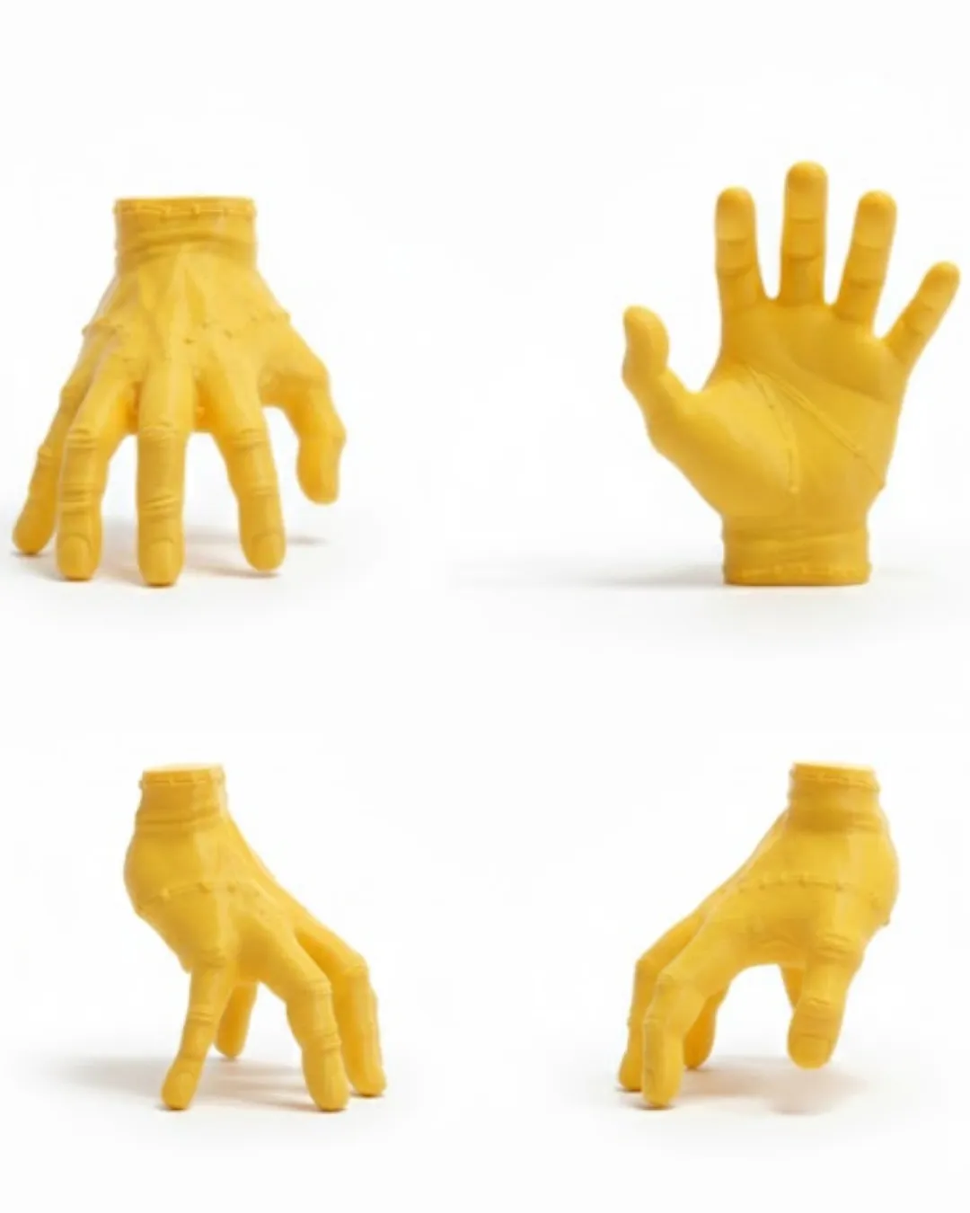 3D Sarı El Heykeli 17x16 cm Raf ve Masa Üstü Dekor