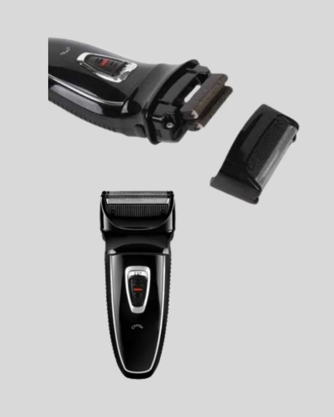 Şarjlı Kablosuz Tıraş Makinesi Çift Başlık Kuru Tıraş Ergonomik Taşınabilir