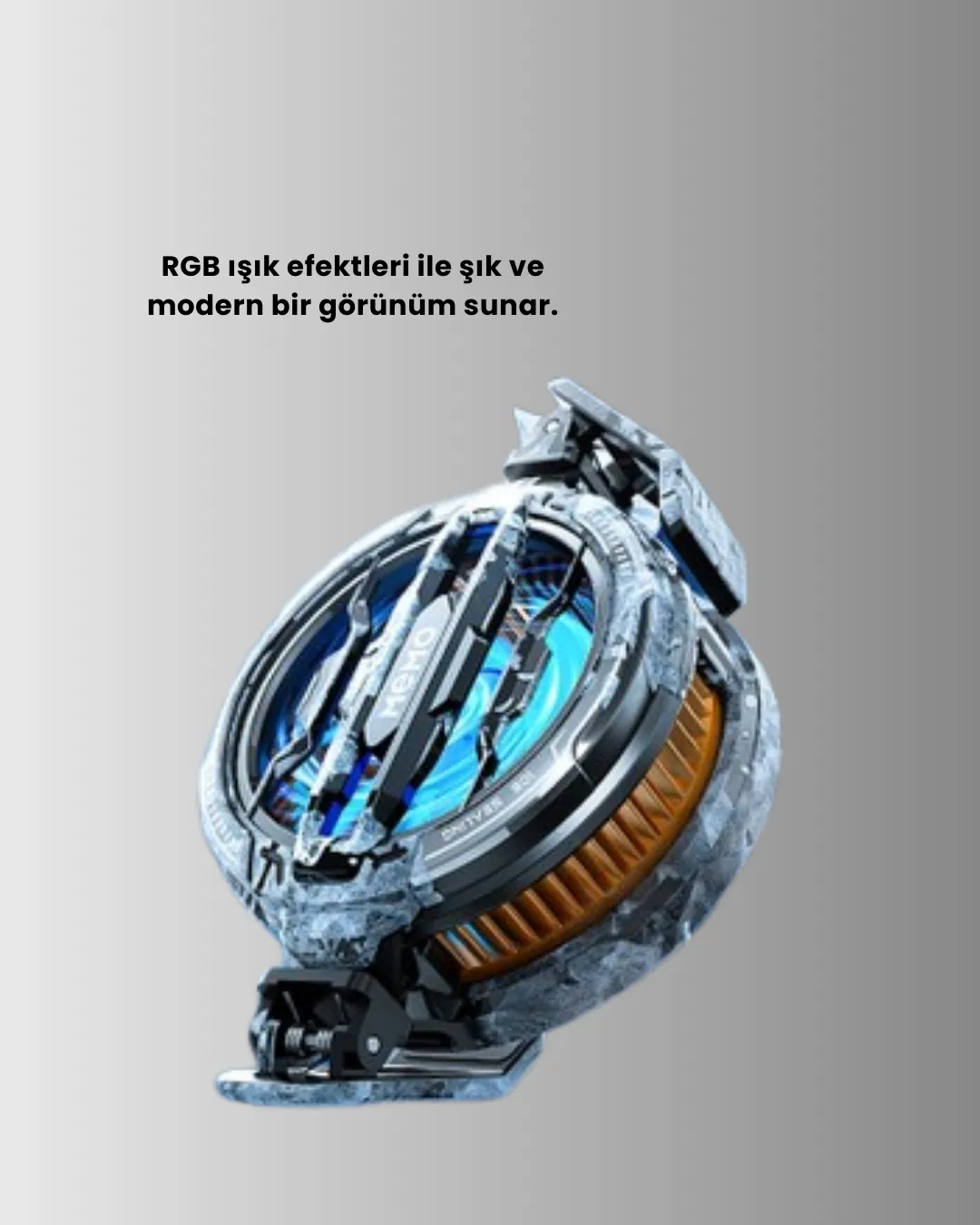 RGB Işıklı Sessiz Fanlı Telefon Soğutucu