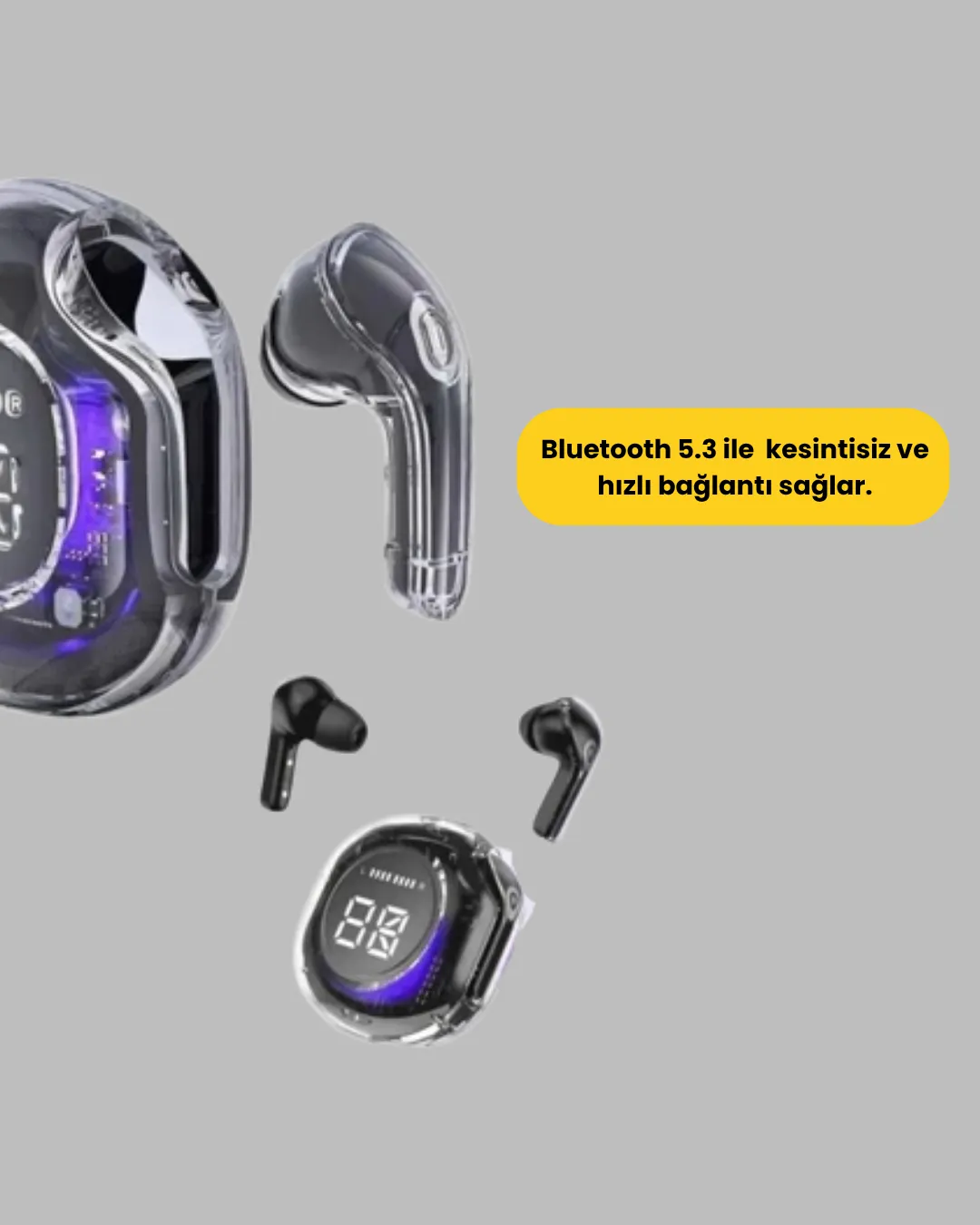 Kablosuz Şarj Destekli Hafif ve Güçlü Kulaklık