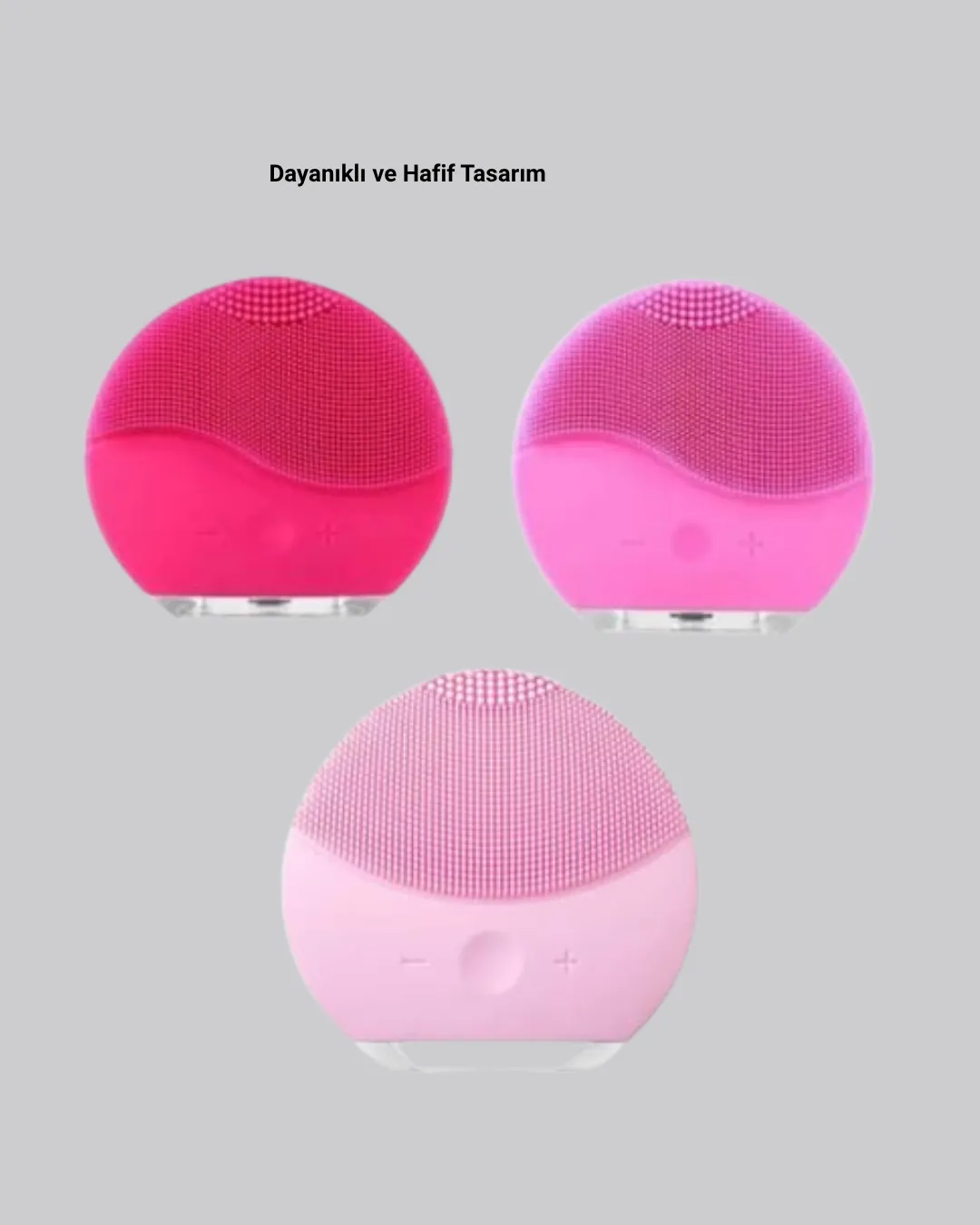 Silikon Yüz Temizleme ve Masaj Aleti – Su Geçirmez, Taşınabilir ve Cilt Dostu