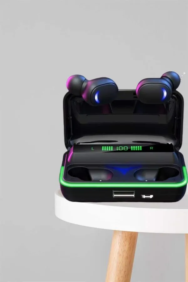 İkili Bluetooth Kulaklık Dijital Göstergeli Uzun Pil Ömrü Yüksek Ses Kaliteli