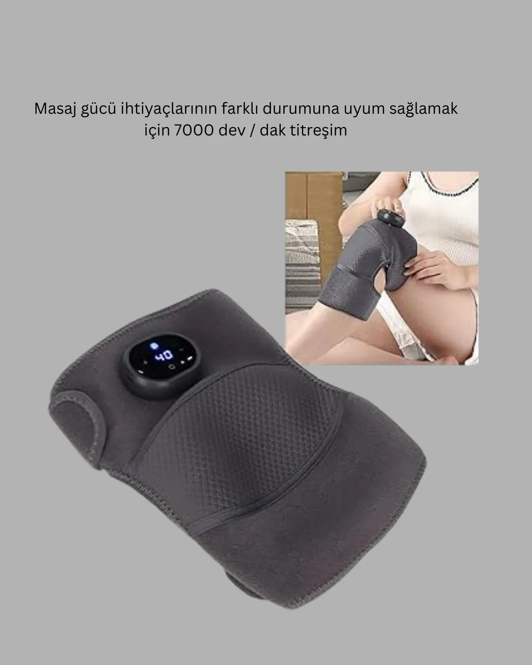 NTC Isı Kontrollü Diz Masaj Aleti Titreşim ve Isı Terapisi