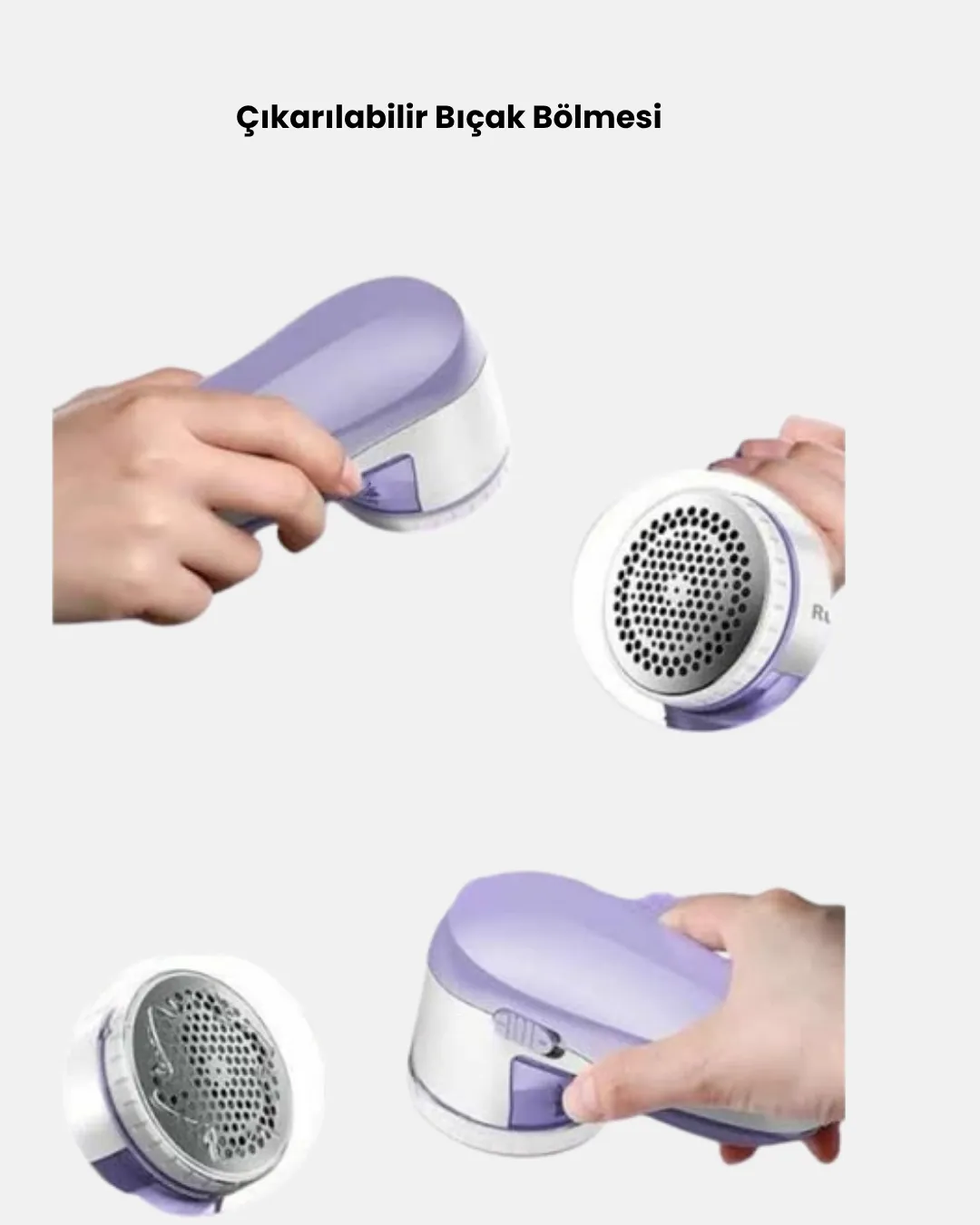 Taşınabilir Şarjlı Tiftik Toplayıcı – Çıkarılabilir Hazneli, Anti-Statik Fırçalı