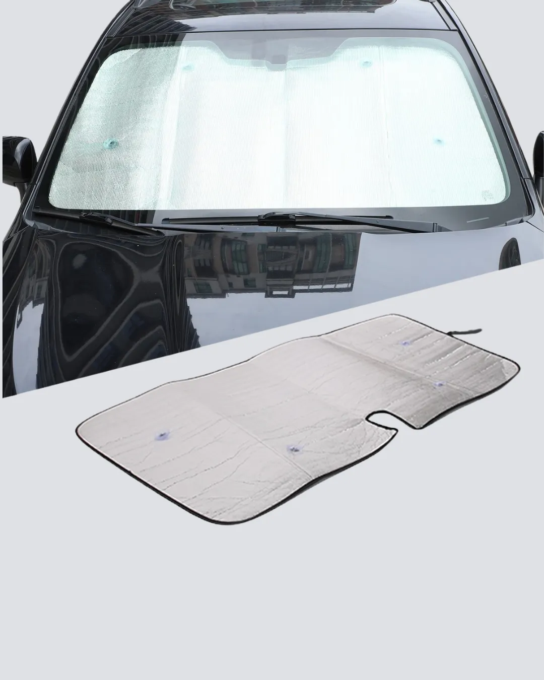 Otomobil Güneşliği – Katlanabilir Tasarım ve Süngerli Isı Yalıtımı