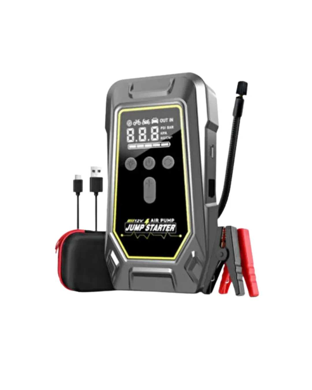 Araç Kullanıcıları İçin Çok Fonksiyonlu Akü Takviye Cihazı