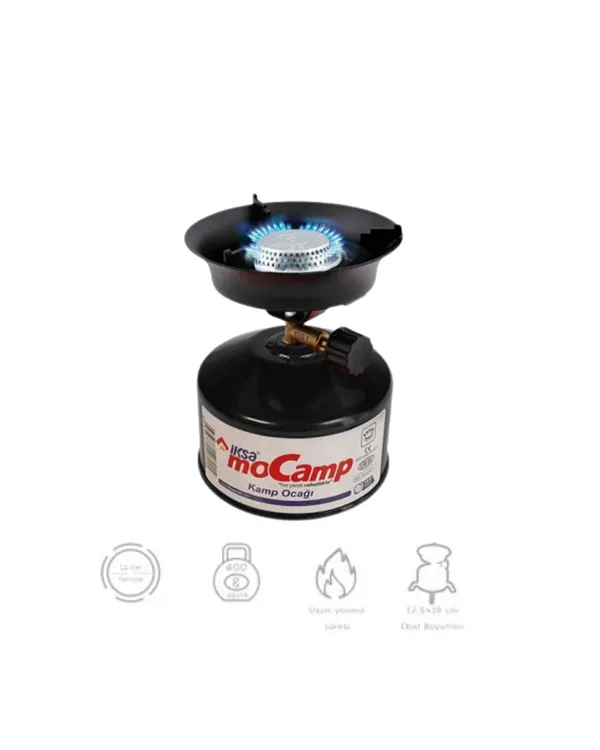 Kolay Ayarlanabilir Alevli ve Güvenli Metal Kamp Ocağı